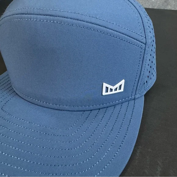 Melin Hydro Trenches Icon Snapback Hat Steel Blue Classic 7 ⅜” - 7 ⅝” - Picture 8 of 10